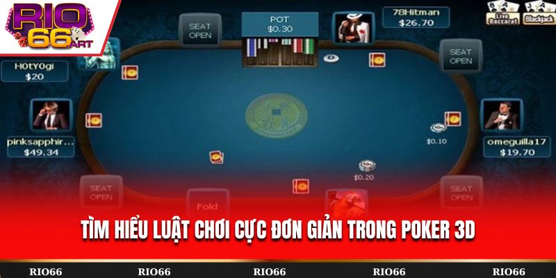 Tìm hiểu luật chơi cực đơn giản trong Poker 3D